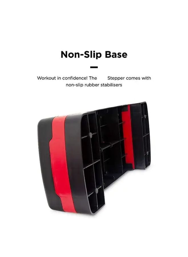 Orange Black Adjustable Stepping Fitness Pedal For Home Aerobic Exercise And Yoga - Image 5